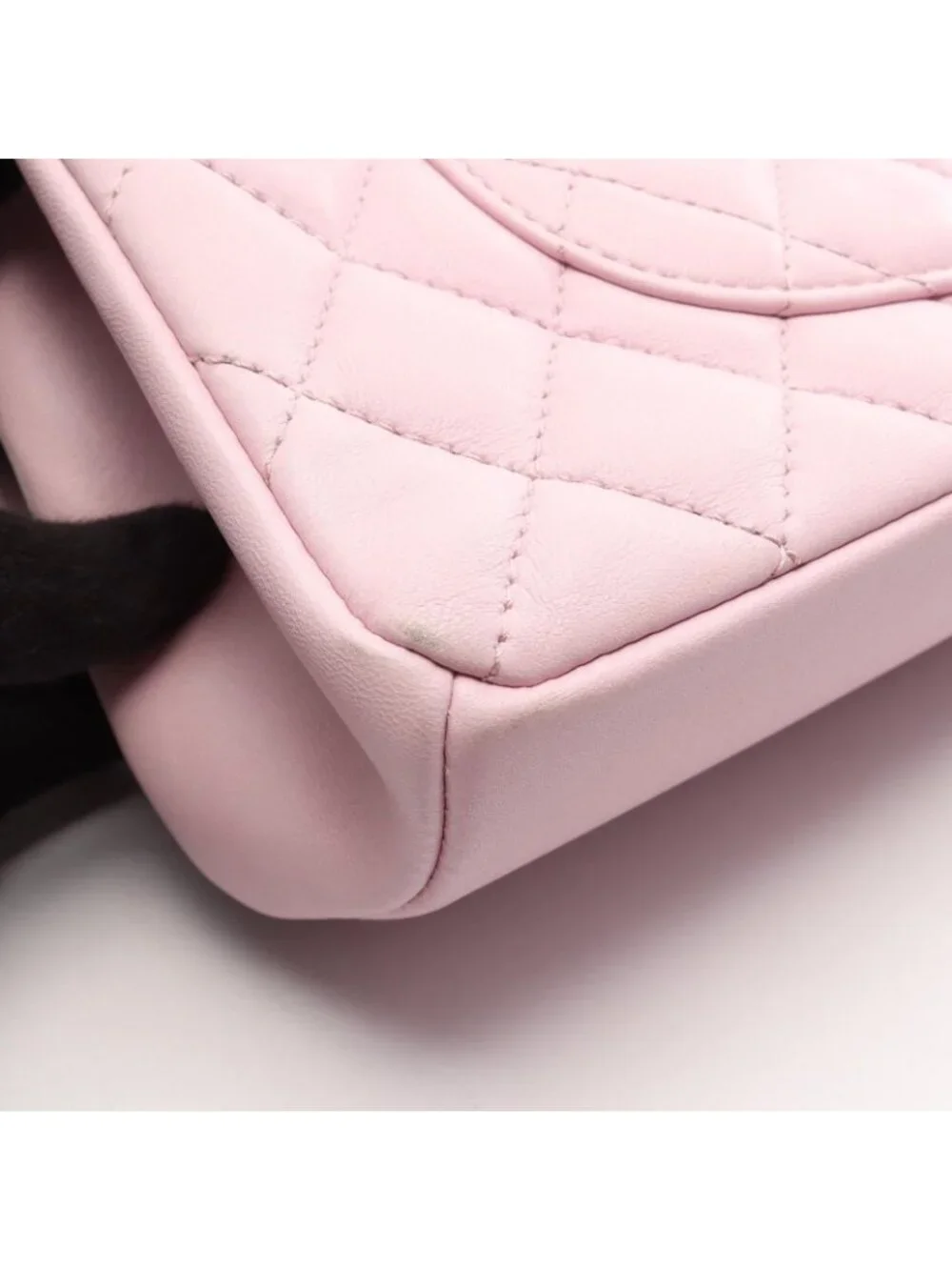 Chanel Shoulder Bag Quilted Single Flap Light Pink Lambskin Chain